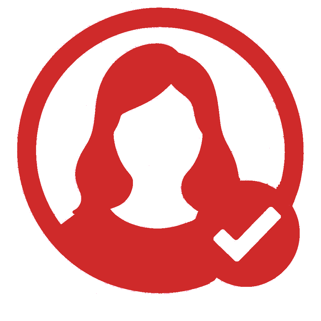 Hitelesített profil jelvény – női